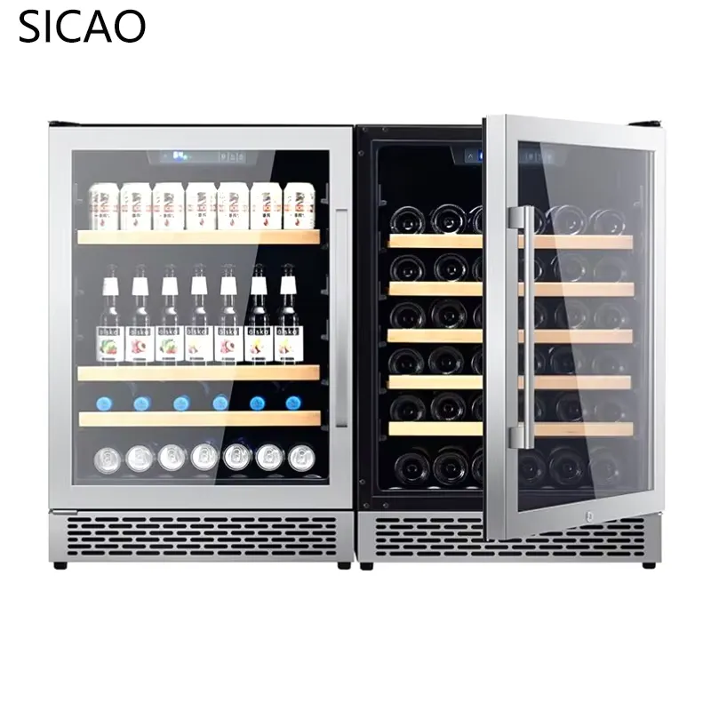 Wine Beer Fridge Dual Zone - 2 Kapılı Şarap Bira Dolabı Camlı