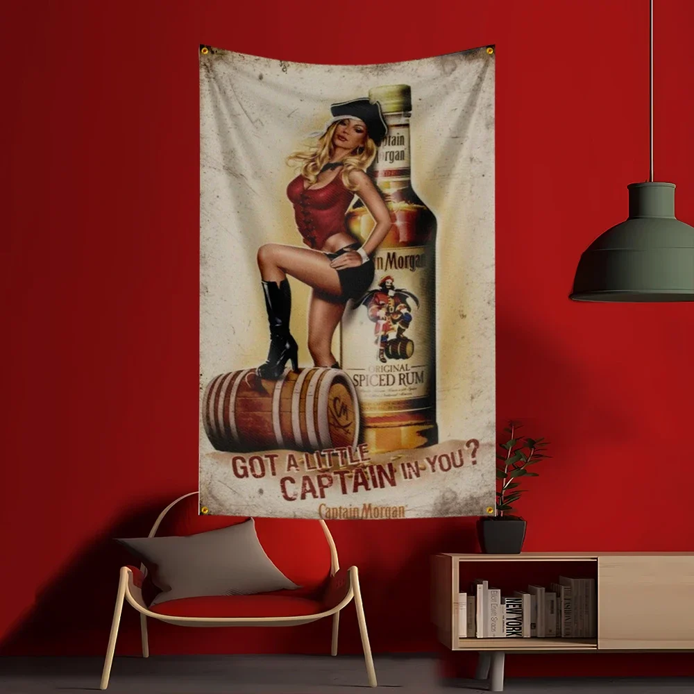 90X150CM C-Captain Morgans Rum - Wine Beer Garden incelemesi ve fiyatı